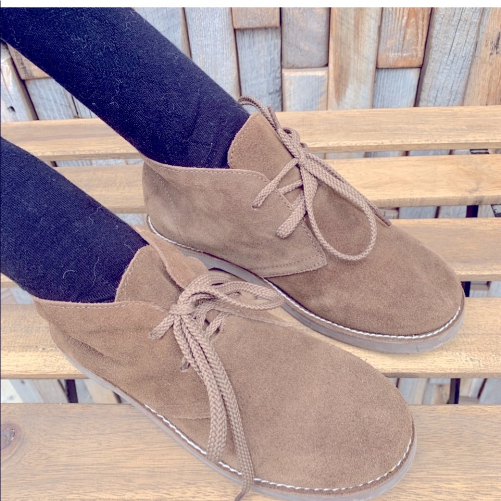 New Crewcuts Leather Chukka Boots